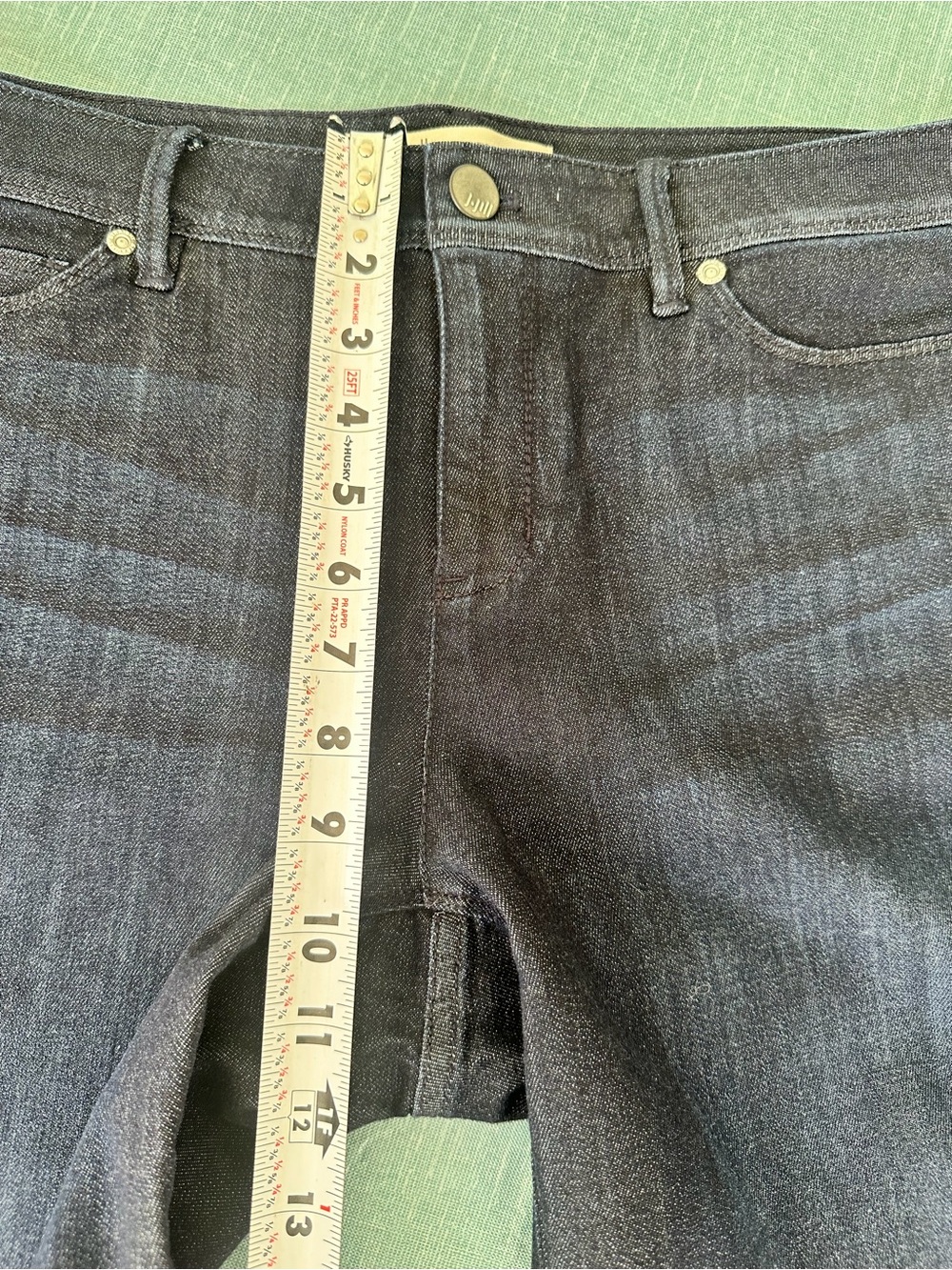 J.Jill Denim Authentic Fit Slim Leg Cropped Jeans Dark Wash 12P - Picture 6 of 7